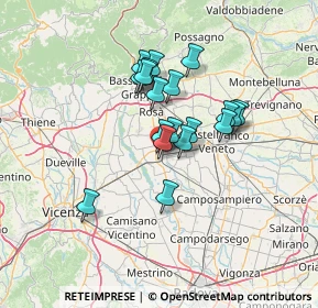 Mappa 35013 Cittadella PD, Italia (10.23895)