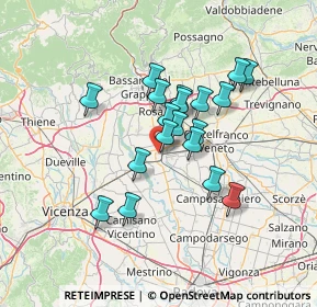 Mappa 35013 Cittadella PD, Italia (10.71526)
