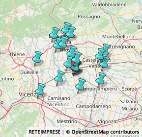 Mappa 35013 Cittadella PD, Italia (9.4205)