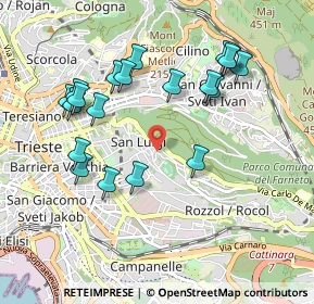 Mappa Via Umberto Felluga, 34142 Trieste TS, Italia (0.981)