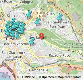 Mappa Via Umberto Felluga, 34142 Trieste TS, Italia (1.277)