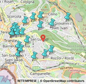Mappa Via Umberto Felluga, 34142 Trieste TS, Italia (1.104)