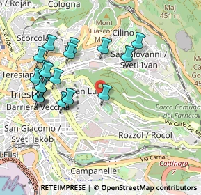 Mappa Via Umberto Felluga, 34142 Trieste TS, Italia (1.009)