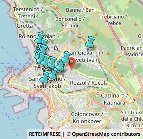 Mappa Via Umberto Felluga, 34142 Trieste TS, Italia (1.5375)