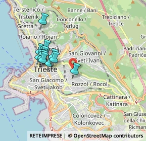 Mappa Via Umberto Felluga, 34142 Trieste TS, Italia (1.63538)