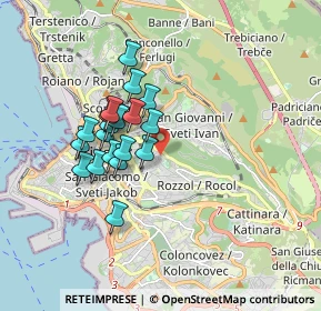 Mappa Via Umberto Felluga, 34142 Trieste TS, Italia (1.4315)