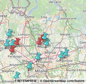 Mappa Piazza Risorgimento, 20831 Seregno MB, Italia (18.59462)
