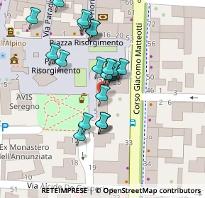 Mappa Viale dei Giardini, 20813 Seregno MB, Italia (0.05185)