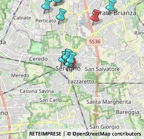 Mappa Viale dei Giardini, 20813 Seregno MB, Italia (1.91364)