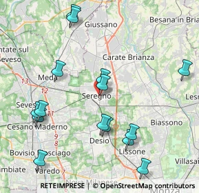 Mappa Viale dei Giardini, 20813 Seregno MB, Italia (4.576)