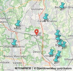 Mappa Viale dei Giardini, 20813 Seregno MB, Italia (5.45364)