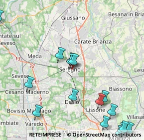 Mappa Viale dei Giardini, 20813 Seregno MB, Italia (5.71471)