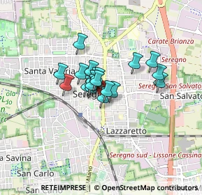 Mappa Viale dei Giardini, 20813 Seregno MB, Italia (0.487)