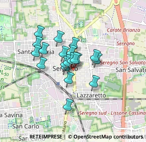 Mappa Viale dei Giardini, 20813 Seregno MB, Italia (0.5795)