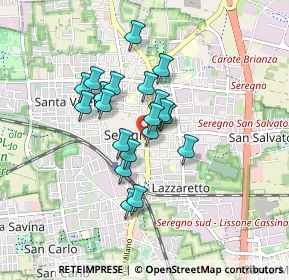 Mappa Viale dei Giardini, 20813 Seregno MB, Italia (0.6295)
