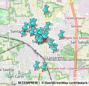 Mappa Viale dei Giardini, 20813 Seregno MB, Italia (0.641)