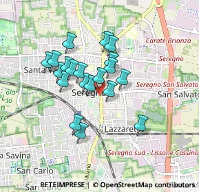 Mappa Viale dei Giardini, 20813 Seregno MB, Italia (0.6785)