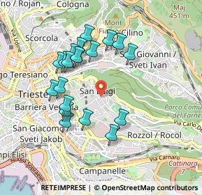 Mappa 34142 Trieste TS, Italia (0.8555)
