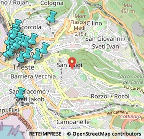 Mappa 34142 Trieste TS, Italia (1.5235)