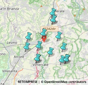 Mappa 20866 Carnate MB, Italia (3.52)