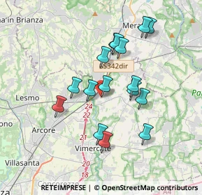 Mappa 20866 Carnate MB, Italia (3.18188)