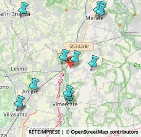 Mappa 20866 Carnate MB, Italia (4.8225)