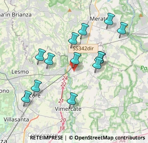 Mappa 20866 Carnate MB, Italia (3.59154)