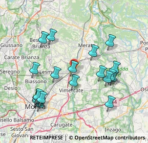 Mappa 20866 Carnate MB, Italia (8.0515)