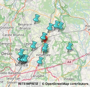 Mappa 20866 Carnate MB, Italia (7.20944)