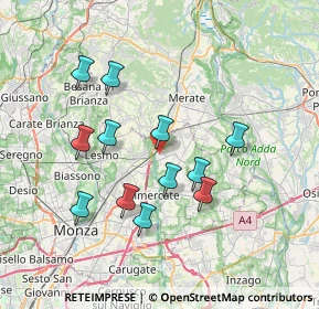 Mappa 20866 Carnate MB, Italia (6.735)