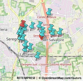 Mappa Via Pusiano, 20831 Seregno MB, Italia (0.8125)