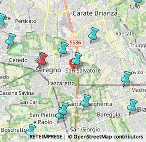 Mappa Via Pusiano, 20831 Seregno MB, Italia (2.70571)