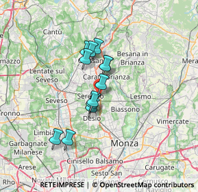 Mappa Via Pusiano, 20831 Seregno MB, Italia (4.92083)