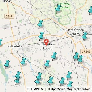 Mappa Piazza XXIX Aprile, 35018 San Martino di Lupari PD, Italia (6.798)