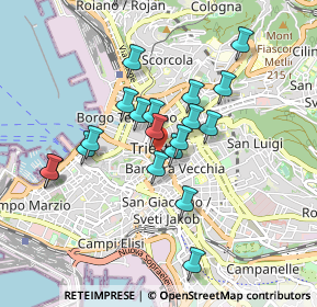 Mappa Corso Umberto Saba, 34131 Trieste TS, Italia (0.809)