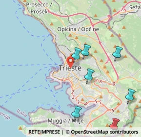 Mappa Corso Umberto Saba, 34131 Trieste TS, Italia (6.14583)
