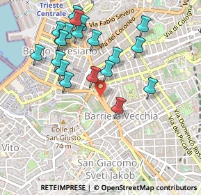 Mappa Corso Umberto Saba, 34131 Trieste TS, Italia (0.4985)