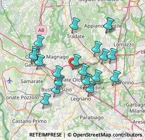 Mappa Via Sella Quintino, 21055 Gorla Minore VA, Italia (6.9765)