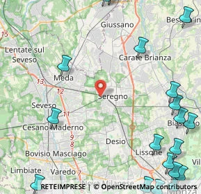 Mappa Via Alfred B. Nobel, 20831 Seregno MB, Italia (7.166)