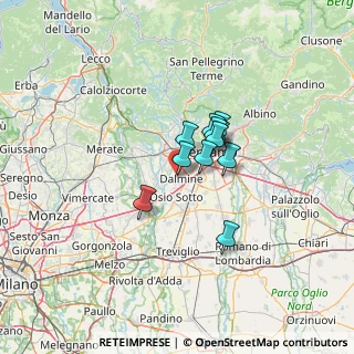 Mappa Via Enea Salmeggia, 24044 Dalmine BG, Italia (7.91727)