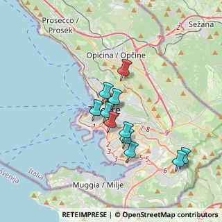 Mappa Via T. Vecellio, 34129 Trieste TS, Italia (2.87909)