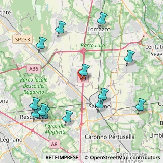 Mappa Via Centro Industriale Europeo, 22078 Turate CO, Italia (4.99154)