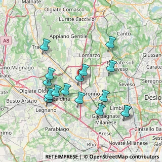 Mappa Via Centro Industriale Europeo, 22078 Turate CO, Italia (7.3025)