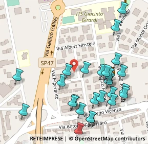 Mappa Via Esperanto, 35013 Cittadella PD, Italia (0.14231)