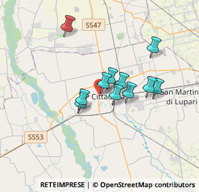 Mappa Via Esperanto, 35013 Cittadella PD, Italia (2.53273)