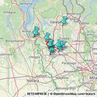 Mappa Via Gioacchino Rossini, 21010 Cardano Al Campo VA, Italia (7.43091)