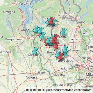 Mappa Via Gioacchino Rossini, 21010 Cardano Al Campo VA, Italia (10.226)