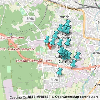 Mappa Via Gioacchino Rossini, 21010 Cardano Al Campo VA, Italia (0.7525)