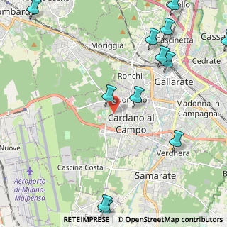 Mappa Via Gioacchino Rossini, 21010 Cardano Al Campo VA, Italia (3.02917)