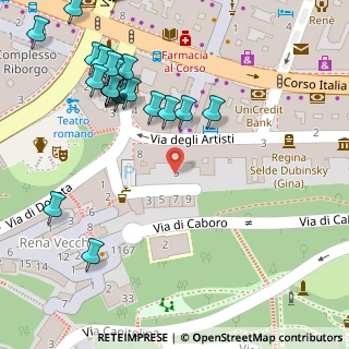 Mappa Via degli Artisti, 34121 Trieste TS, Italia (0.084)
